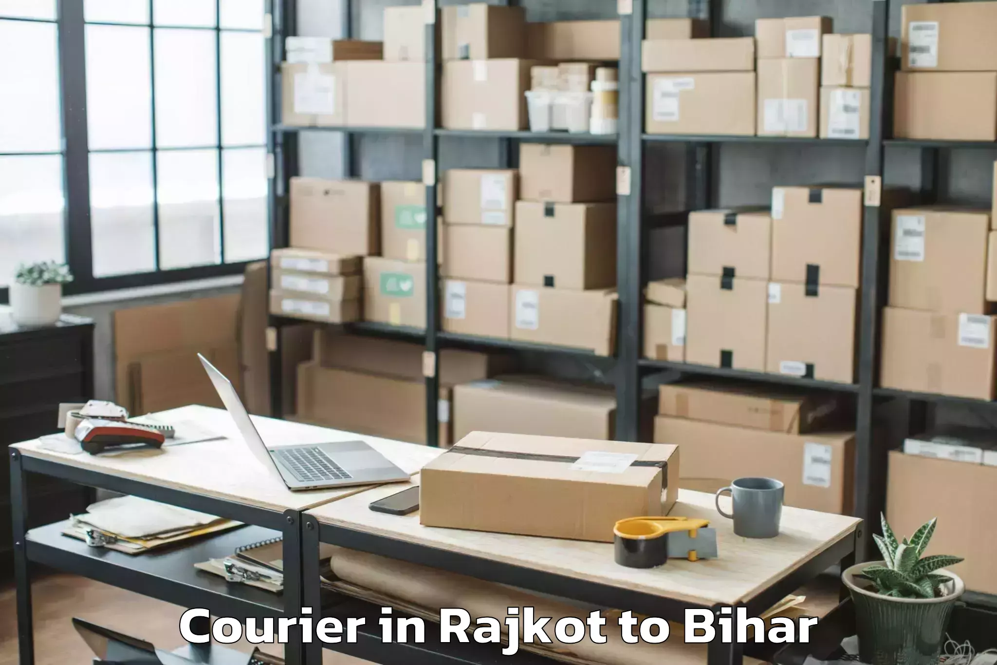 Top Rajkot to Turkaulia Courier Available